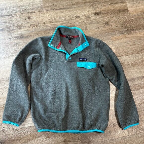 Patagonia Synchilla Womens XS Extra Small Grey Pullover Fleece Sweatshirt - Picture 3 of 5